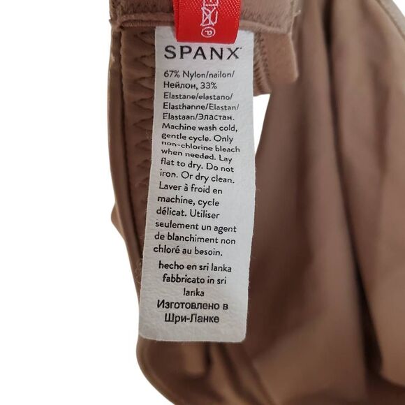 Spanx Unlined Full Coverage Seamless Underwire Silky Satin Bra Cafe Size 38C - Picture 13 of 15